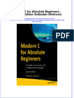 (Download PDF) Modern C For Absolute Beginners Second Edition Solbodan Dmitrovic Full Chapter PDF