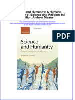 Science and Humanity A Humane Philosophy of Science and Religion 1St Edition Andrew Steane Full Chapter PDF