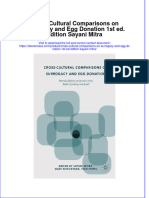 Cross Cultural Comparisons On Surrogacy and Egg Donation 1St Ed Edition Sayani Mitra Full Chapter PDF