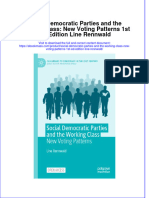 Social Democratic Parties and The Working Class New Voting Patterns 1St Ed Edition Line Rennwald Full Chapter PDF