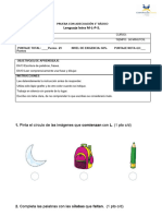 Prueba Con Adecuación 1°basico M P L S