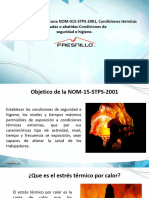 NORMA Oficial Mexicana NOM-015-STPS-2001, Condiciones Térmicas Elevadas o Abatidas-Condiciones de