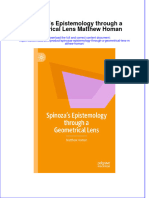 Spinozas Epistemology Through A Geometrical Lens Matthew Homan Full Chapter PDF