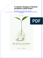 The Germ of Justice Essays in General Jurisprudence Leslie Green Full Chapter PDF