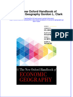 The New Oxford Handbook of Economic Geography Gordon L Clark Full Chapter PDF