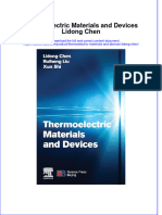 Thermoelectric Materials and Devices Lidong Chen Full Chapter PDF