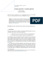 Wh-Islands in Degree Questions: A Semantic Approach: University of Oxford