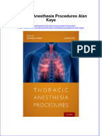 Thoracic Anesthesia Procedures Alan Kaye Full Chapter PDF