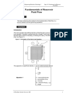 Topic 26 - Fundamental of Reservoir Fluid Flow - 1