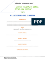 Modelo de Cuaderno de Campo