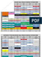 Music Hall Schedule - Vy - 398 (12 Day Transatlantic Crossing)