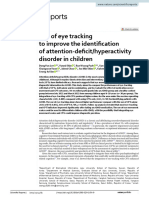 Use of Eye Tracking To Improve The Identification of Attention Deficit/hyperactivity Disorder in Children