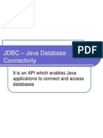 JDBC - Java Database Connectivity