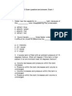 PADI IDC Exam Questions and Answers Exam 1