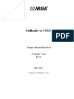 Indicadores IBGE: Pesquisa Industrial Mensal Produção Física Brasil