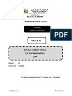 PHSC Pre June Exam QP G10 P2 2024