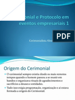 Cerimonial e Protocolo em Eventos Is