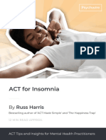 ACT For Insomnia