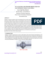 Finite Element Analysis and Weight Reduction of Flange Coupling Using Cae Tools