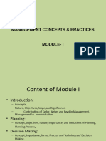 Management Module One