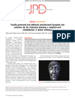 Facially Generated and Additively Manufactured Baseplate and Occlusion Rim For Treatment Planning A Complete-Arch Rehabilitation: A Dental Technique