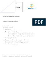 Chemistry Theory and Practical EXAM of The THIRD TERM 2021 For S5