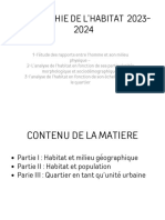 Geographie de L'habitat