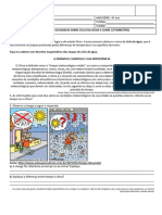 Atividade Sobre Ciclo Da Água e Clima 6º Ano 2º Bimestre Scrib