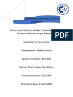 Protecciones Electricas Unidad I Ricardo Javier Soto Mojica