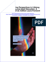 Transforming Perspectives in Lifelong Learning and Adult Education A Dialogue 1St Ed Edition Laura Formenti Full Chapter PDF