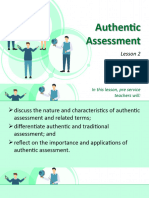 Authentic Assessment