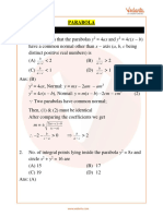 JEE Advanced Parabola Important Questions