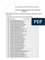 Resultado Preliminar Dos Pedidos Isenção Da Taxa de Inscrição Deferido