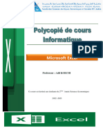 Polycopié Informatique EXCEL