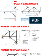 LO2 Bag1 Kuliah 09 PERHITUNGAN REAKSI + GAYA BATANG NYATA