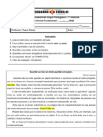 9EF-Resp - A-B - 1BIM - Concordancia e Regencia Verbal e Nominal e Tipos de Discurso