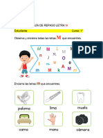 Guía de Repaso Letra Estudiante: Curso: 1° Observa y Encierra Todas Las Letras Que Encuentres