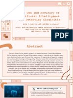 The Use and Accuracy of Artificial Intelligence For Detecting Gingivitis