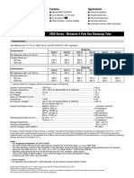 2036 Series - Miniature 3-Pole Gas Discharge Tube: Features Applications