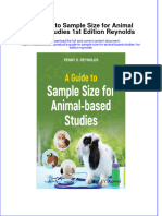 Full Chapter A Guide To Sample Size For Animal Based Studies 1St Edition Reynolds PDF