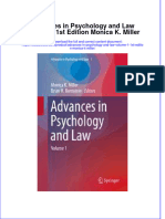 PDF Advances in Psychology and Law Volume 1 1St Edition Monica K Miller Ebook Full Chapter