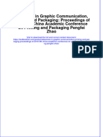 Advances in Graphic Communication, Printing and Packaging: Proceedings of 2018 9th China Academic Conference On Printing and Packaging Pengfei Zhao