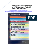 Textbook An International Perspective On Design Protection of Visible Spare Parts 1St Edition Dana Beldiman Ebook All Chapter PDF