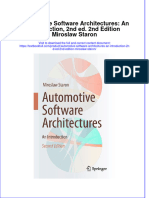 Full Chapter Automotive Software Architectures An Introduction 2Nd Ed 2Nd Edition Miroslaw Staron PDF