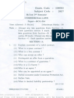 Commercial Laws Bcomph 2nd Sem 2018