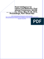 PDF Artificial Intelligence For Communications and Networks First Eai International Conference Aicon 2019 Harbin China May 25 26 2019 Proceedings Part I Shuai Han Ebook Full Chapter