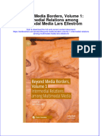 Full Chapter Beyond Media Borders Volume 1 Intermedial Relations Among Multimodal Media Lars Ellestrom PDF