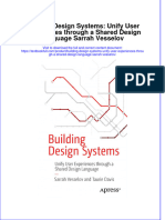 PDF Building Design Systems Unify User Experiences Through A Shared Design Language Sarrah Vesselov Ebook Full Chapter