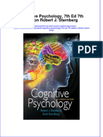 PDF Cognitive Psychology 7Th Ed 7Th Edition Robert J Sternberg Ebook Full Chapter