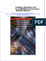 PDF Configurations Dynamics and Mechanisms of Multilevel Governance Nathalie Behnke Ebook Full Chapter